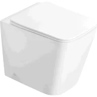 Miski WC - Mexen Cube miska wc stojąca Rimless z deską wolnoopadającą slim, duroplast, biała połysk - 32924000 - miniaturka - grafika 1