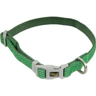 Obroże dla kotów - Obroża regulowana odblaskowa 25 mm/40-66 cm zielona TREND DOTS - miniaturka - grafika 1