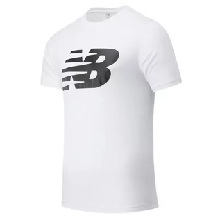 Koszulki sportowe męskie - Koszulka New Balance MT03919WT - biała - grafika 1