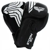 Rękawice bokserskie - Beltor Rękawice bokserskie STORM czarny rozmiar x 3 BEL/528#CZA - miniaturka - grafika 1