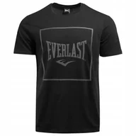 Koszulki męskie - KOSZULKA męska T-SHIRT EVERLAST z krótkim rękawem 100% bawełna czarna M - miniaturka - grafika 1
