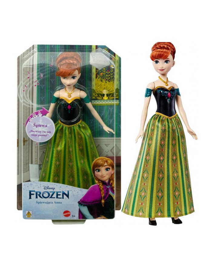 Disney Lalka Frozen Śpiewająca Anna HMG45 MATTEL