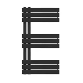 Grzejniki łazienkowe - Rebison Grzejnik łazienkowy Sophia 0850 czarny, Szerokość - 400 mm, Kolor - Czarny - miniaturka - grafika 1