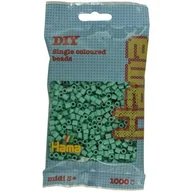 Prace ręczne dla dzieci - Zestaw kreatywny HAMA Midi 1000 koralików w torebce 015-207-113 Butelkowa zieleń - miniaturka - grafika 1