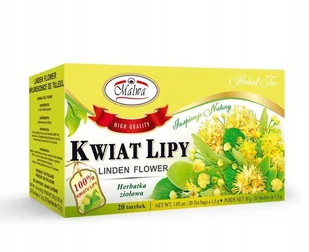 Malwa Herbata ziołowa Kwiat Lipy Lipa 20 torebek - Herbata - miniaturka - grafika 1