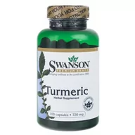 Suplementy naturalne - SWANSON Kurkuma (Turmeric) 720 mg - 100 kapsułek - miniaturka - grafika 1