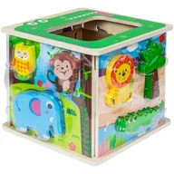 Zabawki interaktywne dla dzieci - Smily Kostka Sorter Zoo 49498 - miniaturka - grafika 1