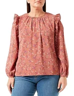 Bluzki damskie - usha Bluzka damska 10121946, różowa wielokolorowa, XL, Różowy, wielokolorowy., XL - miniaturka - grafika 1