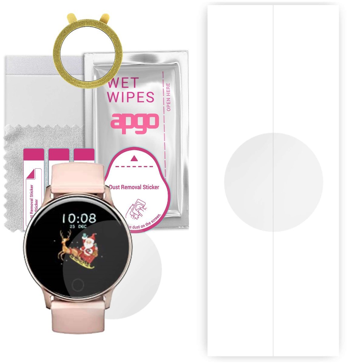 1x Folia hydrożelowa do Umidigi Uwatch 2S - apgo Smartwatch Hydrogel Protection Ochrona na ekran smartwatcha