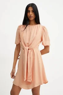 Silvian Heach sukienka SAGHINI kolor pomarańczowy mini rozkloszowana GPP25380VE - Sukienki - miniaturka - grafika 1