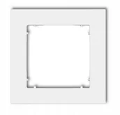 Klawisze i ramki - Karlik Ramka pojedyńcza MINI MR-1 biały MR-1 - miniaturka - grafika 1