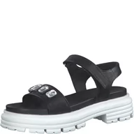 Sandały damskie - Marco Tozzi by Guido Maria Kretschmer sandały damskie 2-2-88706-20, czarne, 42 EU, czarny, 42 EU - miniaturka - grafika 1