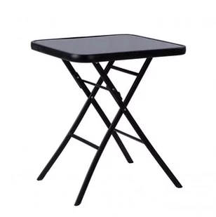 Stół ogrodowy składany MODERNHOME, czarny, 60 cm - Stoły ogrodowe - miniaturka - grafika 1