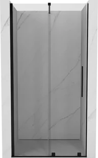 Mexen Velar drzwi prysznicowe rozsuwane 120 cm, transparent, czarne - 871-120-000-01-70 - Ścianki i drzwi prysznicowe - miniaturka - grafika 1