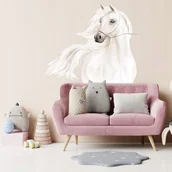 Naklejki na ścianę - Pastelowy KOŃ Kucyk Naklejka na ścianę 100x85cm /NaklejkiOzdobne - miniaturka - grafika 1