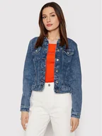 Kurtki damskie - Only Kurtka jeansowa Tia 15170682 Granatowy Regular Fit - miniaturka - grafika 1