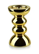Świeczniki - Lumarko Lumarko Świecznik Śr.12xh:20,5cm Rita Gold HTID1148 Mondex - miniaturka - grafika 1