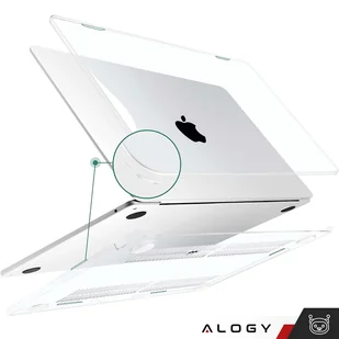 Etui do Macbook Air 15 M2 2023 A2941 Case obudowa pokrowiec Clear Alogy Hard Cover Przezroczyste - Części i akcesoria do laptopów - miniaturka - grafika 5