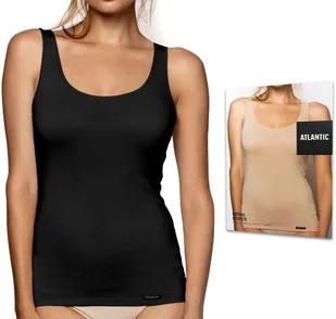 Koszulka damska na ramiączkach bawełniana podkoszulek ATLANTIC 198 - M - Koszulki i topy damskie - miniaturka - grafika 1