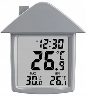 TERDENS - Termometr elektroniczny zaokienny - transparentny - 3854 - Termometry domowe - miniaturka - grafika 1