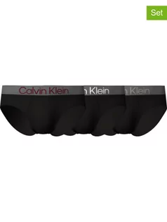 Majtki męskie - Calvin Klein Slipy (3 pary) w kolorze czarnym - grafika 1