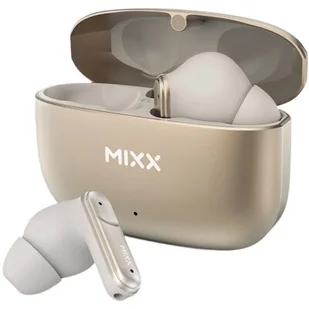 MIXX StreamBuds Custom 3 Szaro-złote - Słuchawki - miniaturka - grafika 1