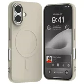 Etui i futerały do telefonów - Etui Mercury MagSafe Semi-Silicone do iPhone 16 6,1" Kamienny - miniaturka - grafika 1