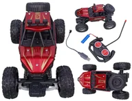 Zabawki zdalnie sterowane - Autko Zdalnie Sterowane MONSTER TRUCK METAL RED dla Dzieci samochód RC auto Off-Road 1:18 - miniaturka - grafika 1