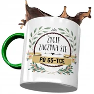 Kubki - Kubek Zielony na Urodziny 65 65te 65-te na Prezent z Nadrukiem ze Zdjęciem + Opakowanie na prezent (wzór 04) - miniaturka - grafika 1
