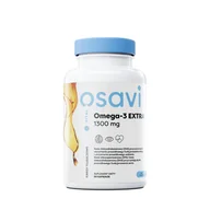 Suplementy naturalne - OSAVI Omega-3 Extra 1300mg (Olej rybi z ryb pelagicznych) 60 Kapsułek żelowych Cytryna - miniaturka - grafika 1