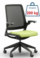 Fotele i krzesła biurowe - Fotel biurowy SMART SB10N obciążenie do 200 kg/atest do pracy 24/7 - miniaturka - grafika 1