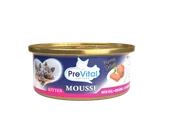 Mokra karma dla kotów - Mus dla kociąt z cielęciną PreVital mini puszka 85 g - miniaturka - grafika 1