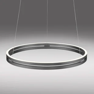 Lampa wisząca LED PURE E-Loop, szara, Ø 70 cm, aluminium, CCT - Lampy sufitowe - miniaturka - grafika 3