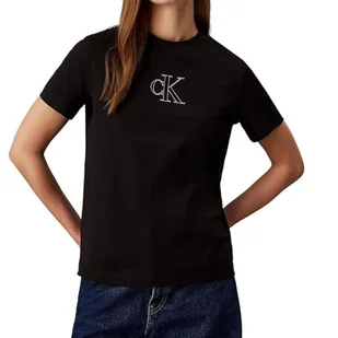 Koszulka damska Calvin Klein Regular bawełniana-S - Koszulki i topy damskie - miniaturka - grafika 1