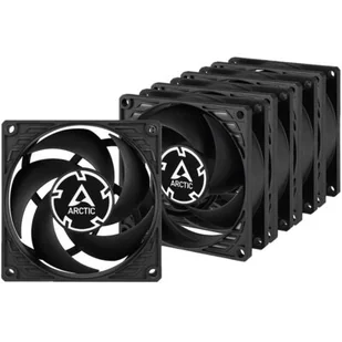 Arctic Cooling WENTYLATOR ARCTIC P8 PWM PST Value Pack(black/black) 80mm Pack of 5pcs ACFAN00154A - Chłodzenie procesora - miniaturka - grafika 1