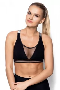 Eldar Ariela czarny top sportowy - Bielizna sportowa damska - miniaturka - grafika 1
