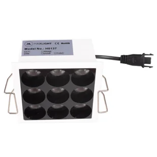 Kwadratowa lampa wpuszczana X-LINE H0137 Maxlight LED 10W 3000K biały czarny - Lampy ogrodowe - miniaturka - grafika 1