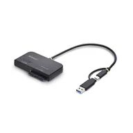 Stacje dokujące i replikatory portów - StarTech USB31CSAT3M2E stacja dokująca do dysków twardych USB 3.2 Gen 2 (3.1 Gen 2) Type-C Czarny - miniaturka - grafika 1