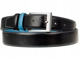 SKÓRA SZEROKI Skórzany Pasek Spodni Jeans P6 75 - Paski - miniaturka - grafika 1