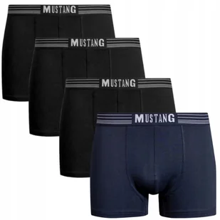 Majtki Bokserki Mustang r. XXL CZARNE GRANAT 4 SZTUKI XXL - Majtki męskie - miniaturka - grafika 1