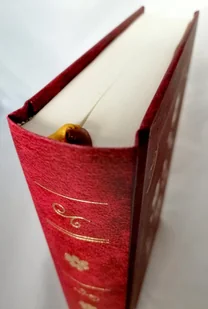 Notatnik Pamiętnik DIARIO 350 Stron Linie A5 Szyty Czerwony Złocony - Notesy i bloczki - miniaturka - grafika 1