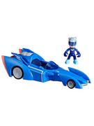 Pociągi dla dzieci - Hasbro Pojazd do zabawy "Cat Racer" w kolorze niebieskim - 3+ - miniaturka - grafika 1