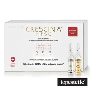 LABO COSPROPROPHAR Crescina Hfsc 100% Complete Treatment i Anti-Hair Loss 500 pośrednia faza przerzedzenia włosów dla mężczyzn x 10+10 amp produkt dostępny na zamówienie czas oczekiwania 3-5 dni roboczych | DARMOWA - Odżywki do włosów dla mężczyzn - miniaturka - grafika 1