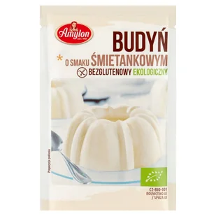 Amylon BUDYŃ ŚMIETANKOWY (BEZGLUTENOWY) BIO 40 g - - Budyń - miniaturka - grafika 1