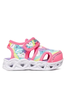 Skechers Sandały Heart Lights Sandals-Cutie Clouds 302977N/HPMT Różowy - Buty dla dziewczynek - miniaturka - grafika 1