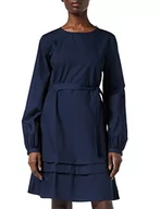 Sukienki - Vila Damska sukienka Vigalina L/S Midi Dress, granatowy blezer, 36 PL - miniaturka - grafika 1