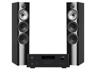 Rotel RA-1572 MK II (czarny) + 703 S2 (czarny) - Zestawy stereo - miniaturka - grafika 1