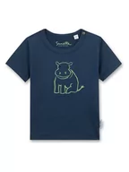 Kaftaniki dla niemowląt - Sanetta Kidswear Koszulka w kolorze granatowym - miniaturka - grafika 1