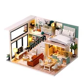 Dekoratorstwo - Miniaturowy domek - Nowoczesne wnętrze / HABARRI - miniaturka - grafika 1