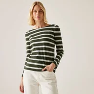 Bluzki damskie - Regatta Damska bluzka Federica Zielono-beżowy, Cotton, Rozmiar: 38 - miniaturka - grafika 1